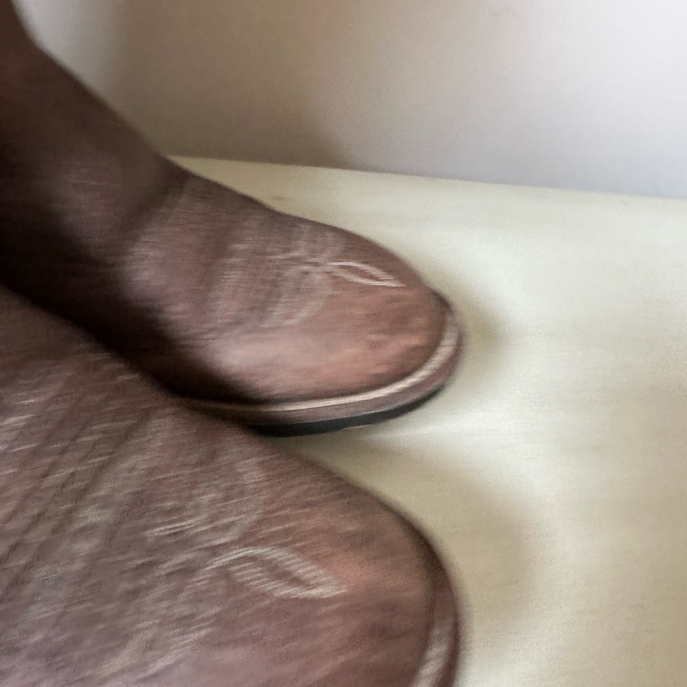 Justin Boots Purple and Brown Women's Cowboy Boots - Picture 4 of 16